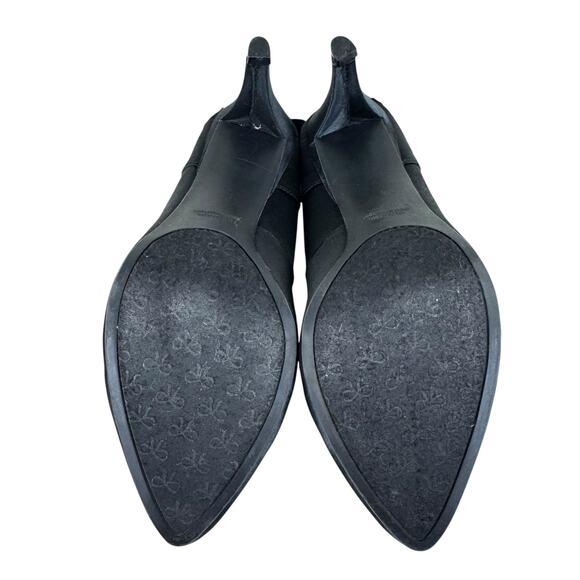 Rampage Normina Black Satin Studded Bow Stilleto Heels Women's Size 10 - Picture 6 of 8